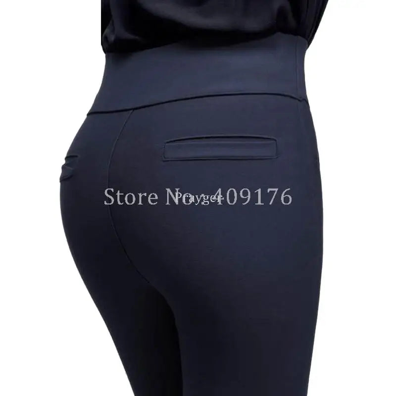 Women Pants Slim Trousers Elastic Leggings