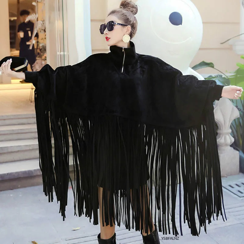 Spring Autumn Black Jacket Women