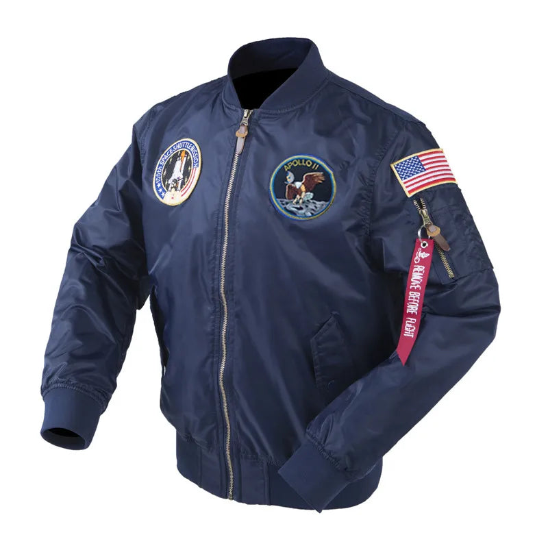 US Air Force Pilot Flight Korean College Jacket For Men