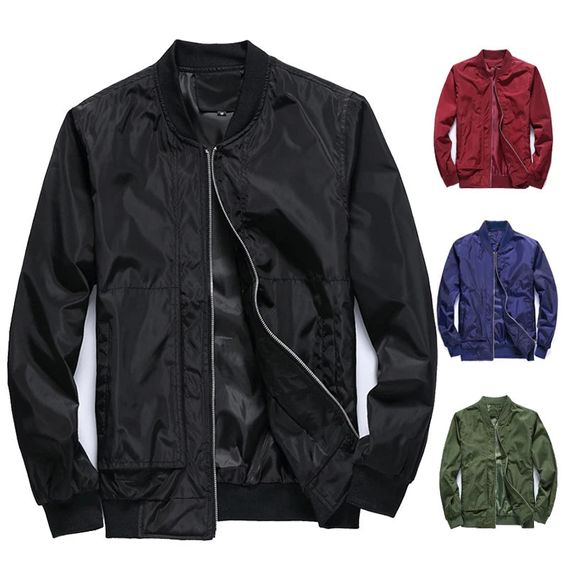 Jacket Spring Autumn Windbreaker Coats Men