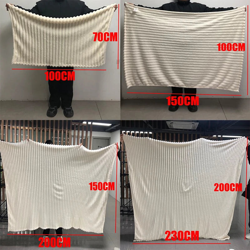 Lightweight luxurious thick warm blanket for bedroom and living room